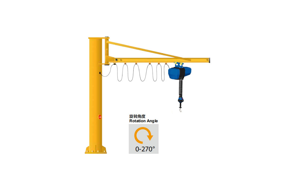 柳州冠航AI智能定柱式悬臂吊