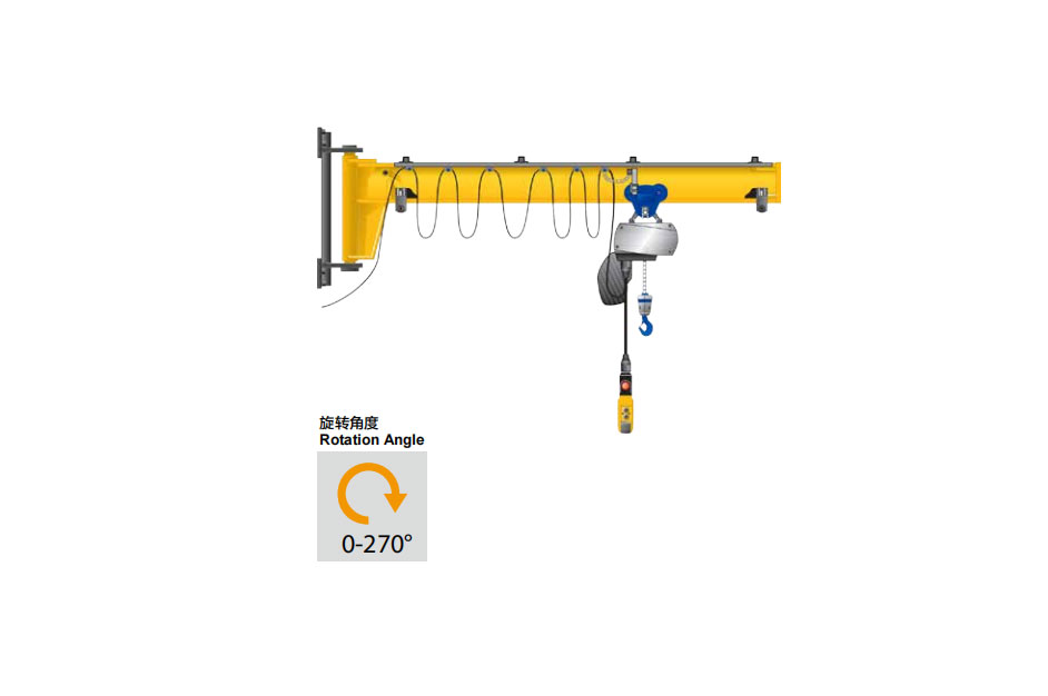 黄冈冠航墙壁式旋臂起重机
