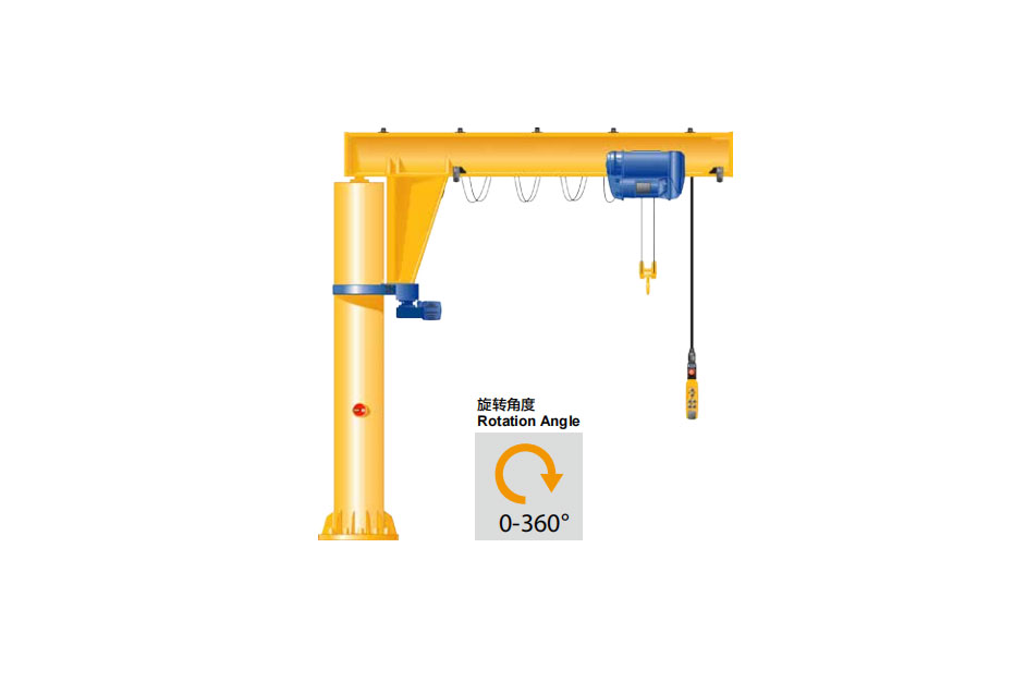 柳州冠航大吨位定柱式旋臂起重机